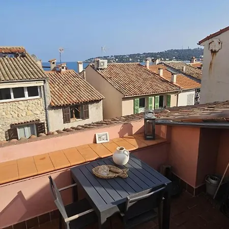 Authentic Old Duplex With Seaview Terrace * Antibes